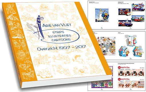 striptekenaar Arie van Vliet jubileumboek