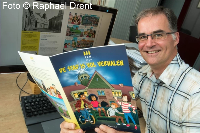 nieuws, striptekenaar Arie van Vliet, strip 100 jaar SCW