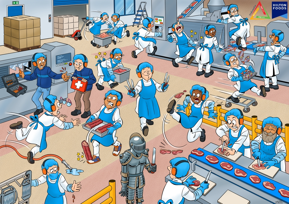 Hilton Foods - Foppen Seafood poster veiligheid