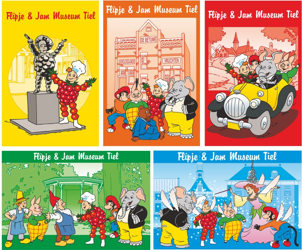 Flipje ansichtkaarten Arie van Vliet
