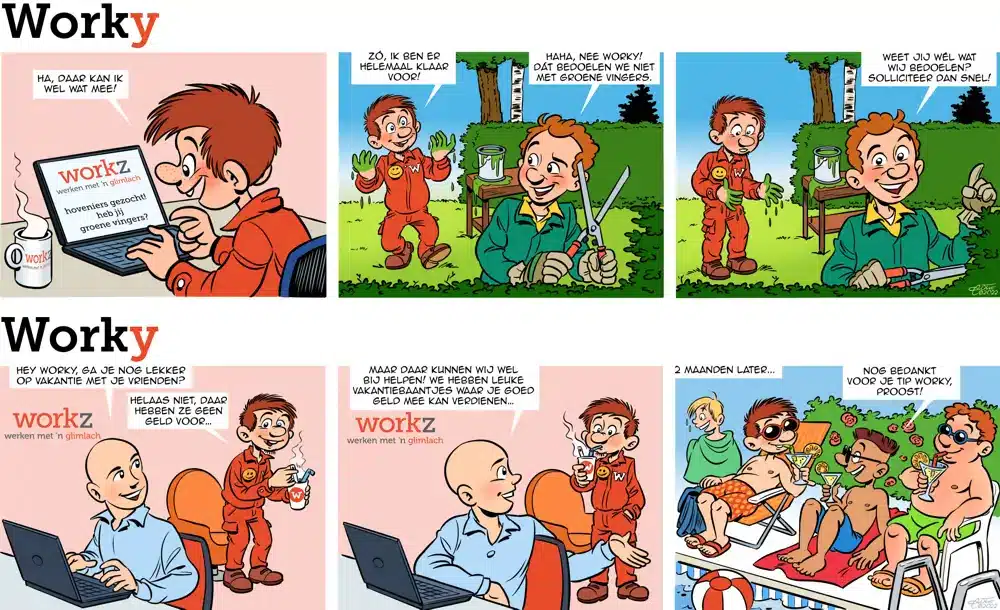 Worky strips voor Workz